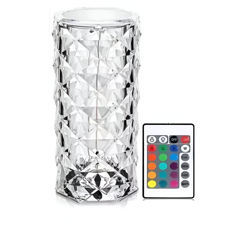 Comprar Lampara De Mesa De Cristal Colores Tacti en Electroshopy